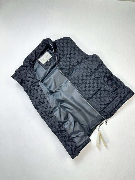 Gucci Black GG Down Vest Bodywarmer | Luxury Designer Puffer Vest THE SNUG SPOT