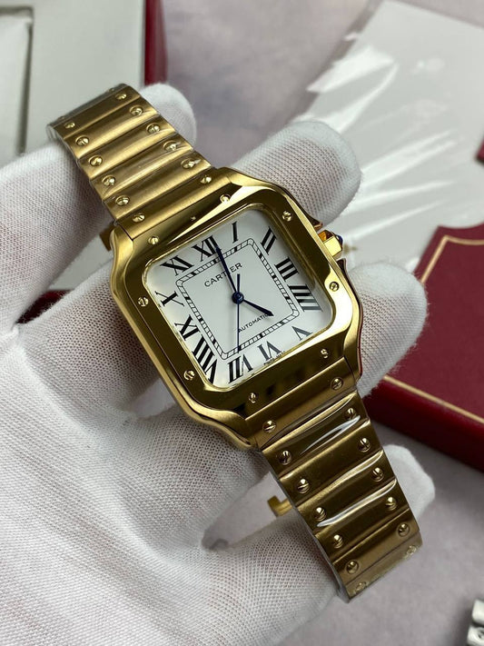 Cartier Santos Watches with chain strap in multiple colors The Snug Spot