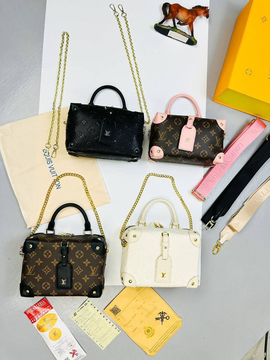 Louis Vuitton Women's LV Monogram Petite Malle Souple Shoulder Bag The Snug Spot