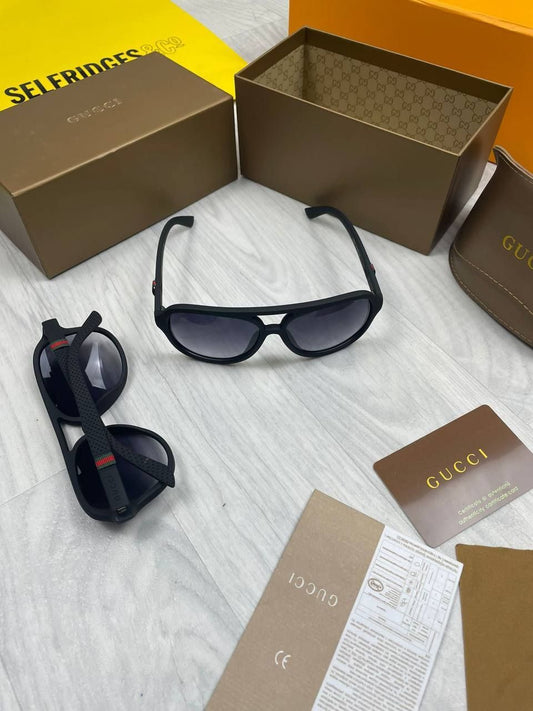 Gucci Aviator Black Blue Sunglasses | Luxury Designer Eyewear for Men & Women THE SNUG SPOT