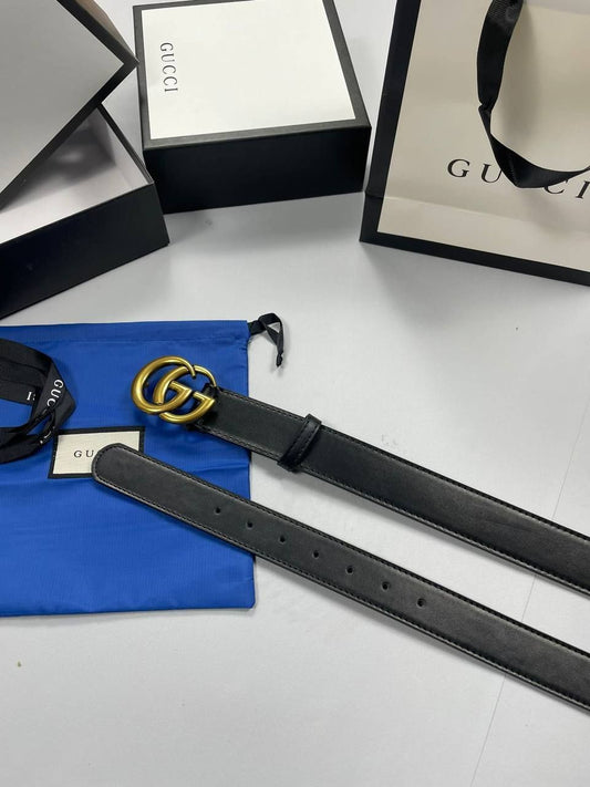 Gucci GG Monogram Black Belt Pearl Crystal Buckle | Luxury Designer Belt THE SNUG SPOT