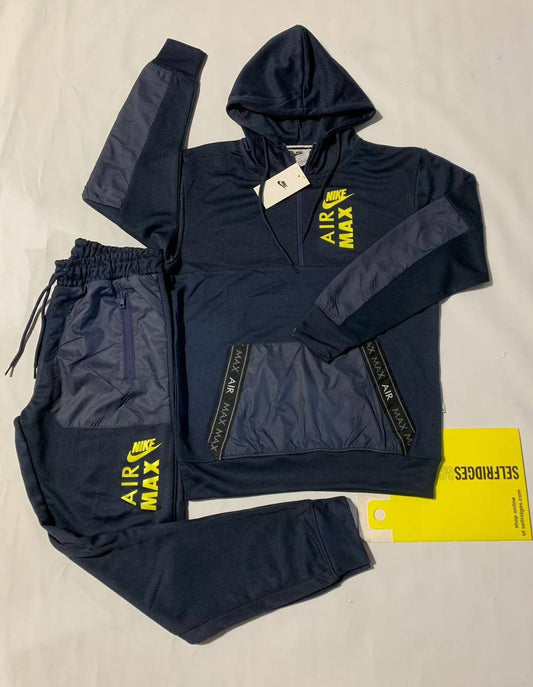 Nike pullover hoodie tracksuit 3 colors front view